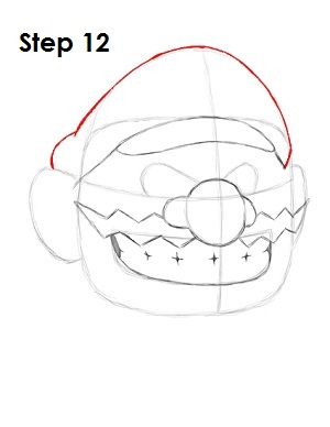 Draw Wario Step 12