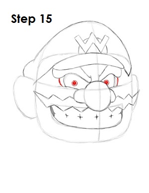 Draw Wario Step 15