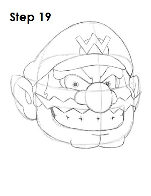 Draw Wario Step 19 title=