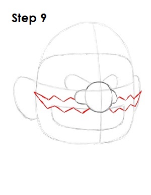 Draw Wario Step 9