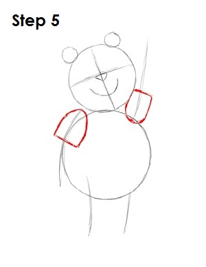 Draw Winnie the Pooh Step 5