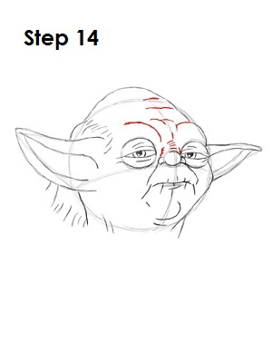 Draw Yoda Step 14