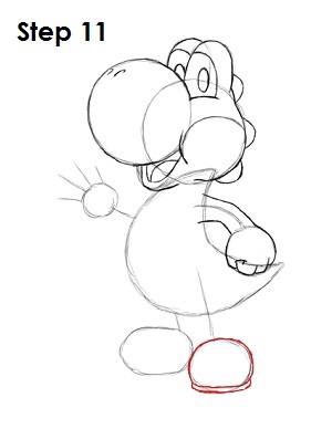 Draw Yoshi Step 11