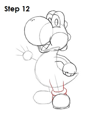 Draw Yoshi Step 12