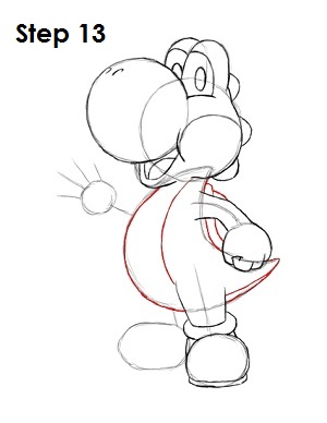 Draw Yoshi Step 13