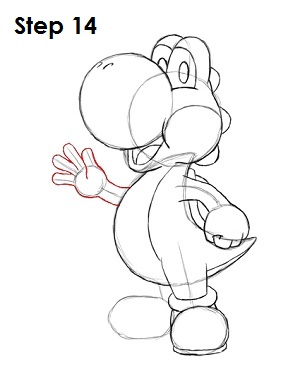 Draw Yoshi Step 14