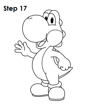 Draw Yoshi Step 17