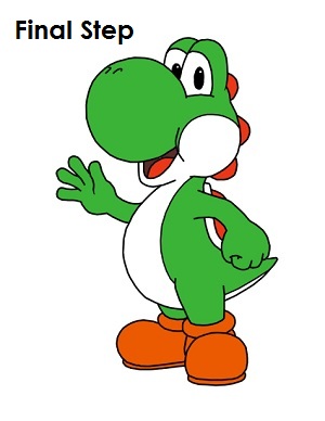 Draw Yoshi Final Step