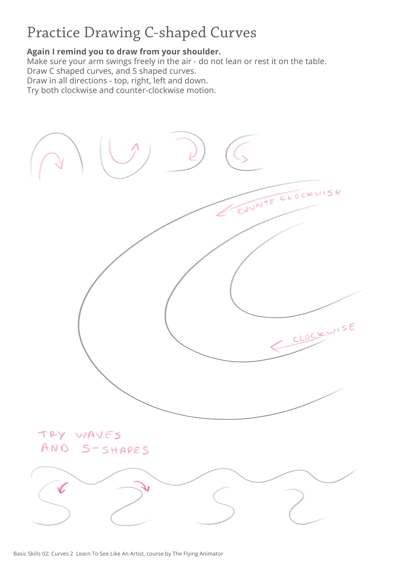 Practice drawing curves