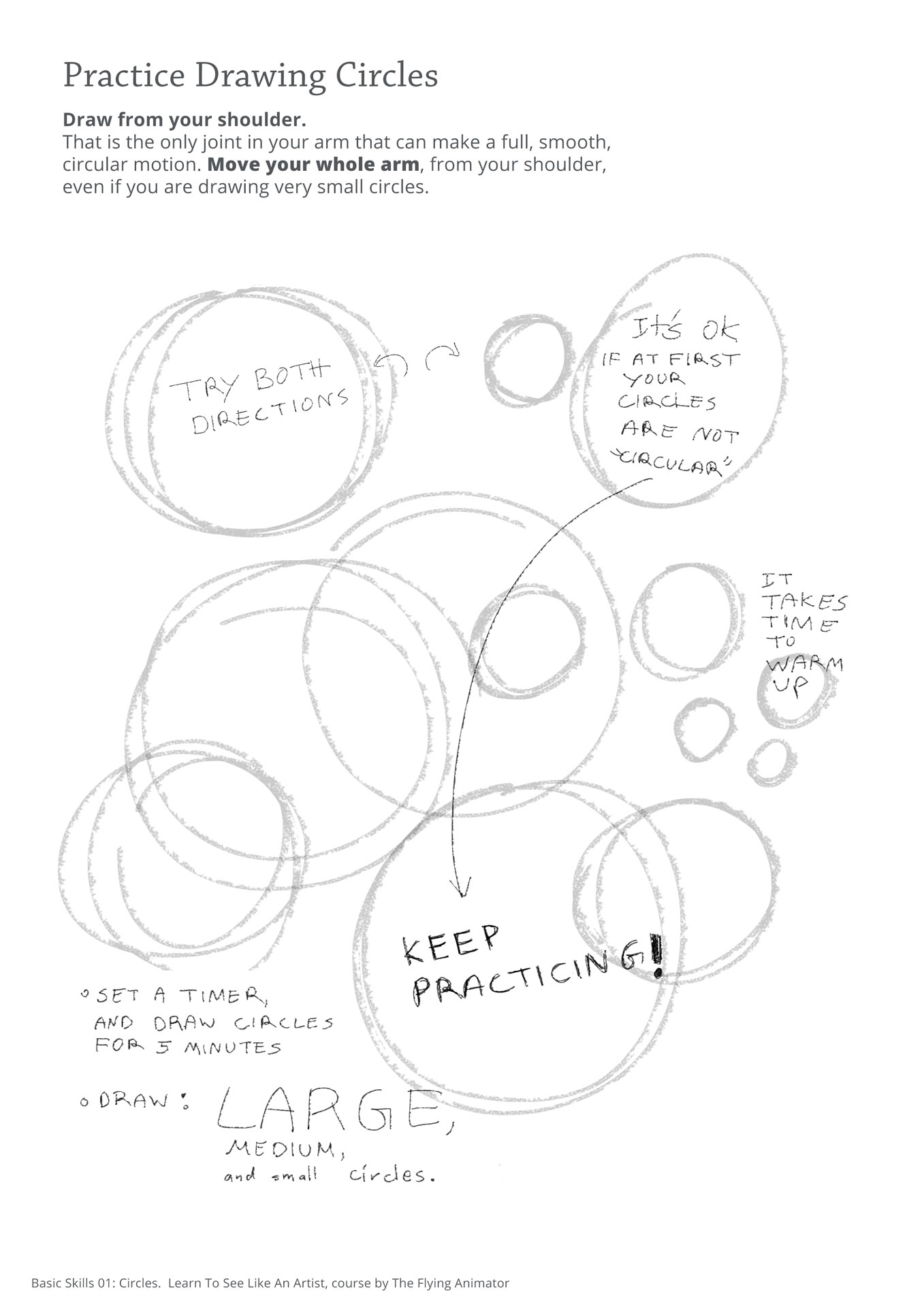 How to draw a circle - exercise 01