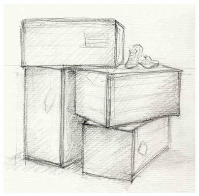 learning to draw - basic boxes