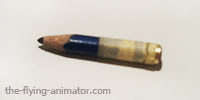 the end of a blue pencil :-)