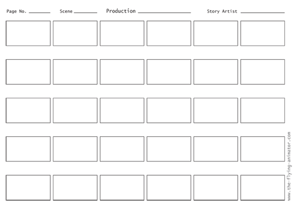 animation storyboard template