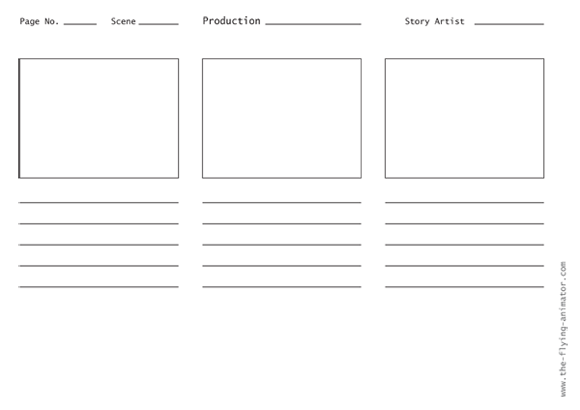 Storyboard Templates 3X4