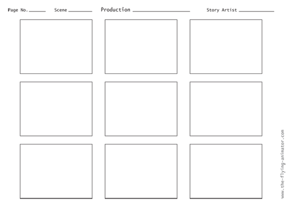 Storyboard Templates 3X4